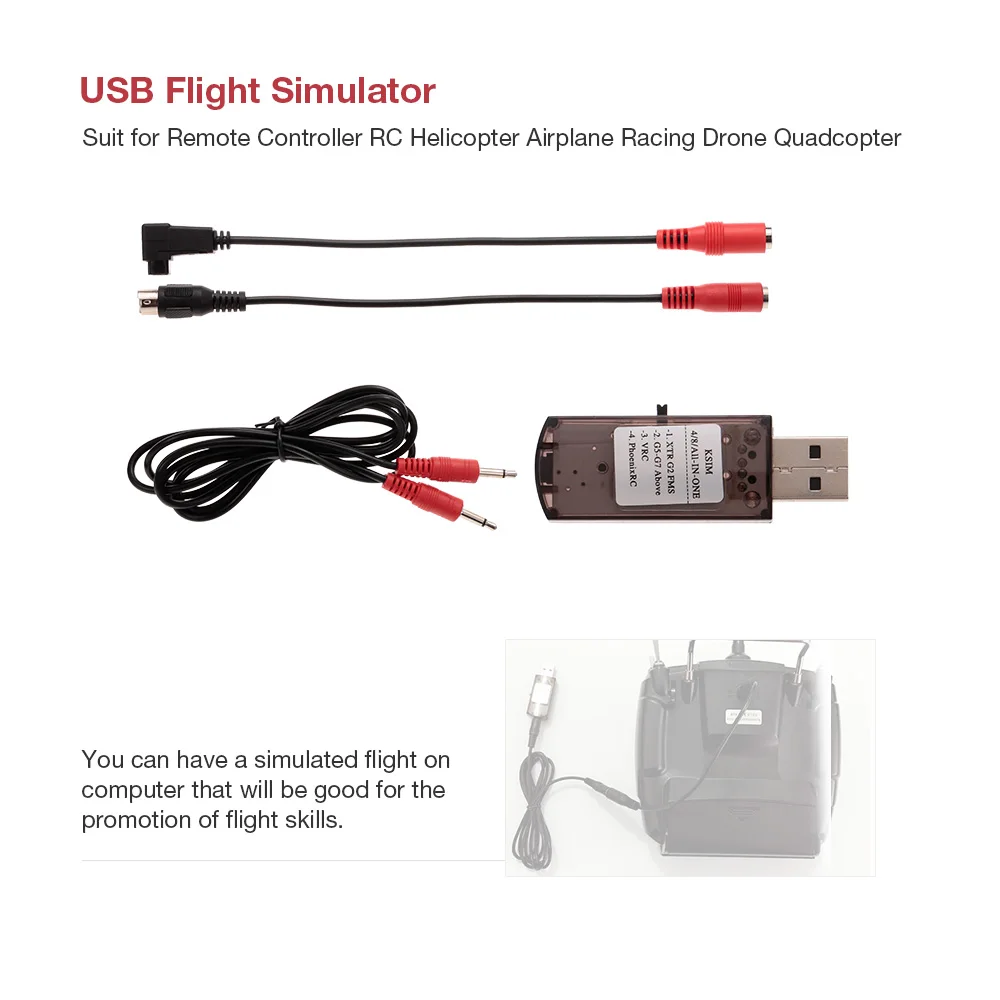 USB симулятор полета компьютерная симуляция для JR Walkera Devo 7 FS i6X - Цена: 1 211,04 руб.