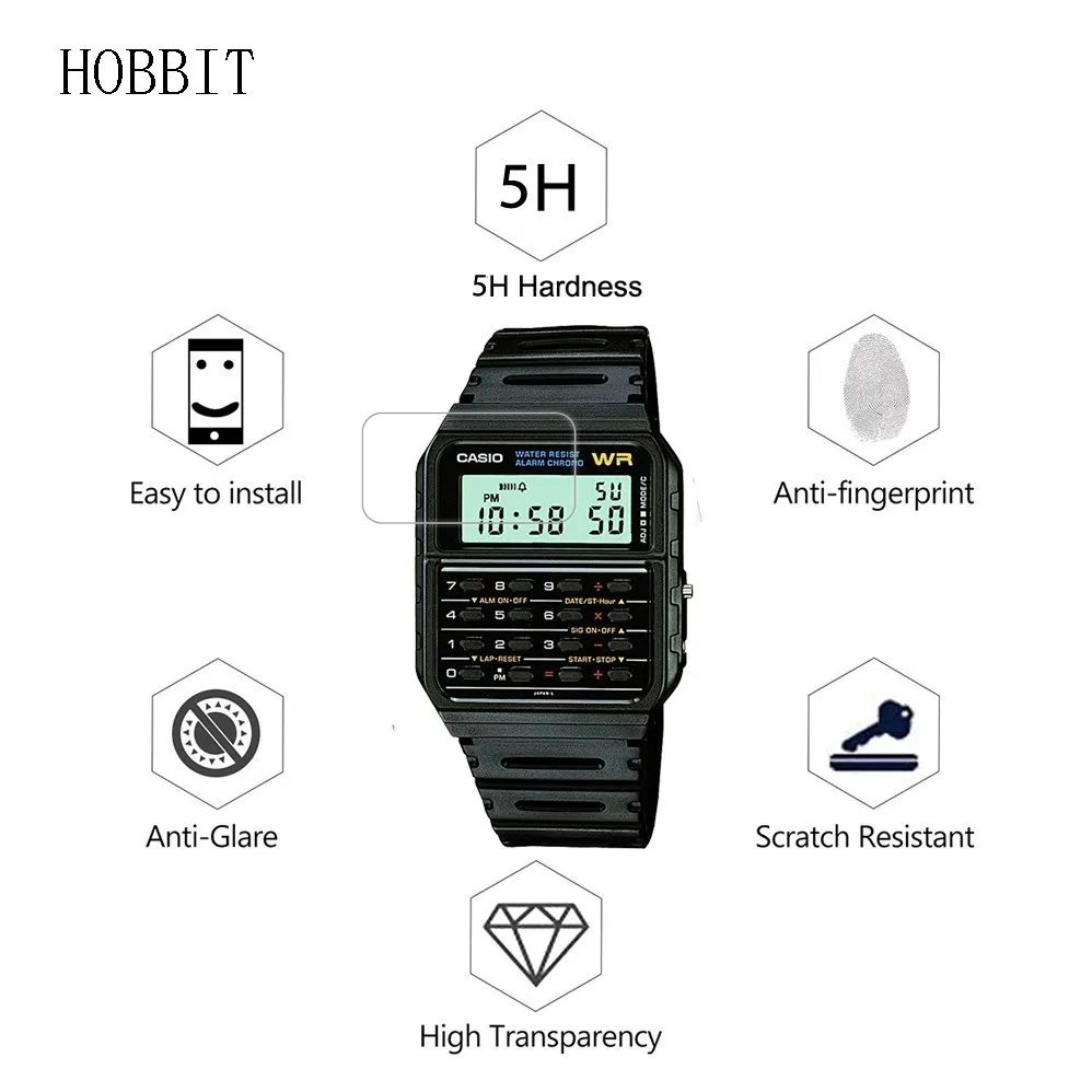 Взрывозащищенная нано пленка для экрана Casio 3 упаковки мужские повседневные часы