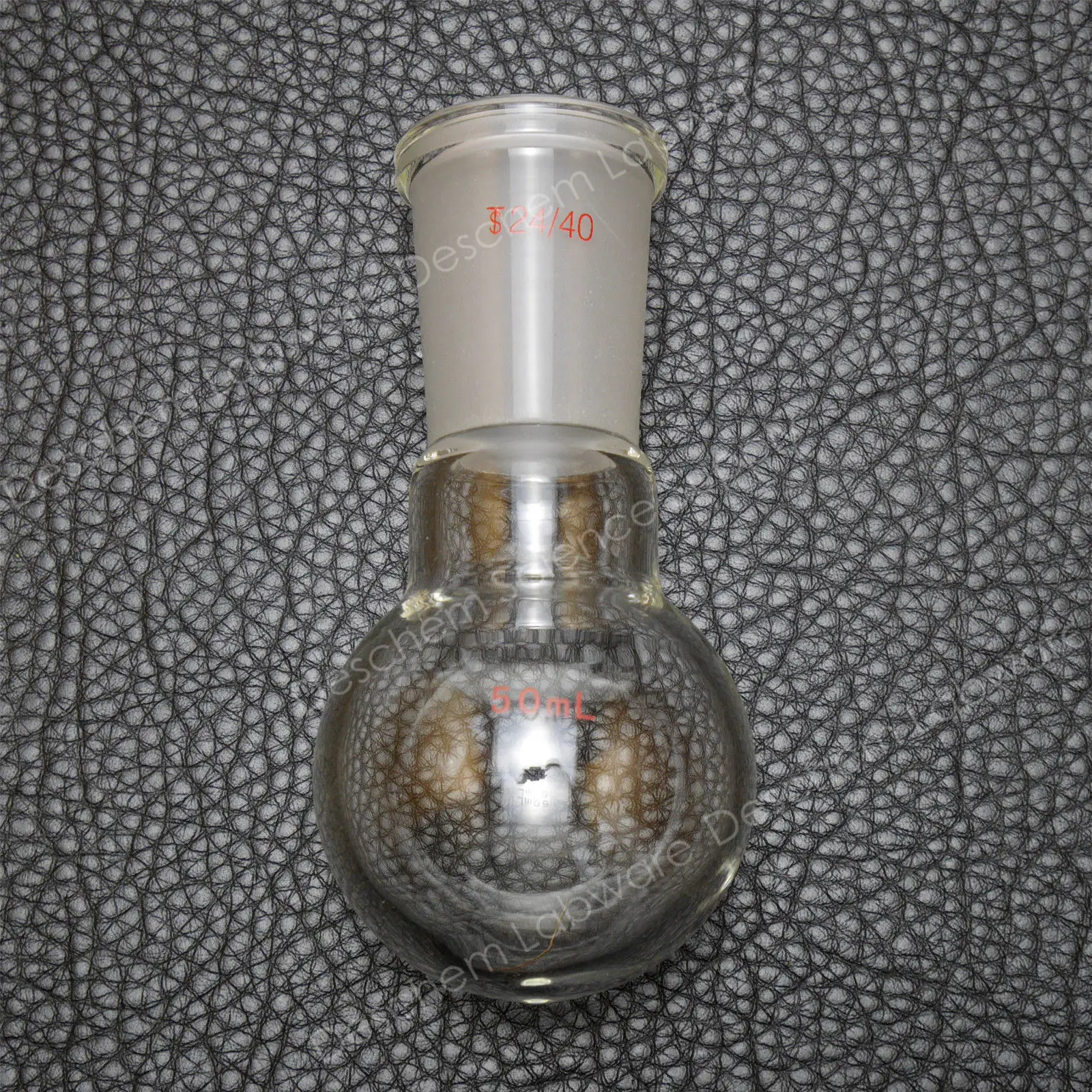 50 мл, 24/40, 1-Neck, круглая Нижняя стеклянная колба, одиночная шея, лабораторная кипящая бутылка