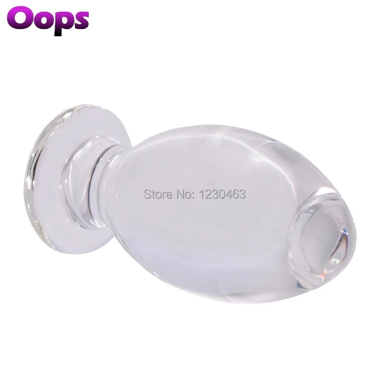 Стеклянный анальный фаллоимитатор Анальная пробка секс-игрушки для мужчин