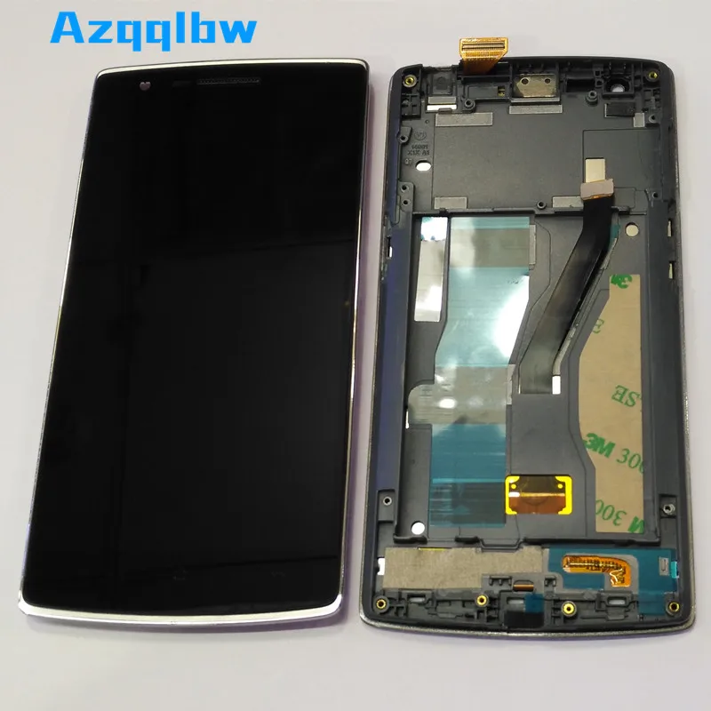 AzqqlbwFor OnePlus One Plus 1 + A0001 ЖК дисплей кодирующий преобразователь сенсорного экрана в