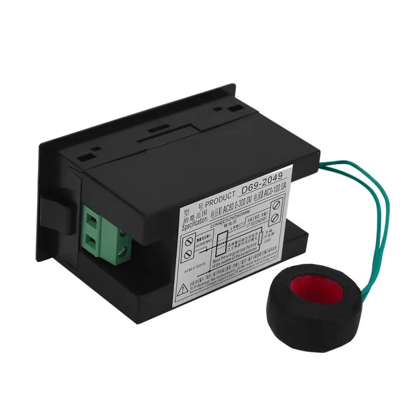 AC 80-300V 100A Color LCD Digital Voltmeter Ammeter Volt Amp Power Kwh Meter | Инструменты