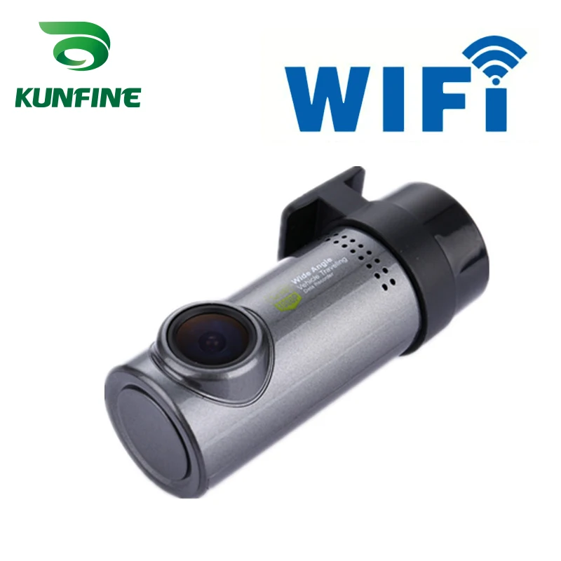 KUNFINE 720P Запись WIFI видеорегистратор Автомобильный G-Датчик ночное видение широкий
