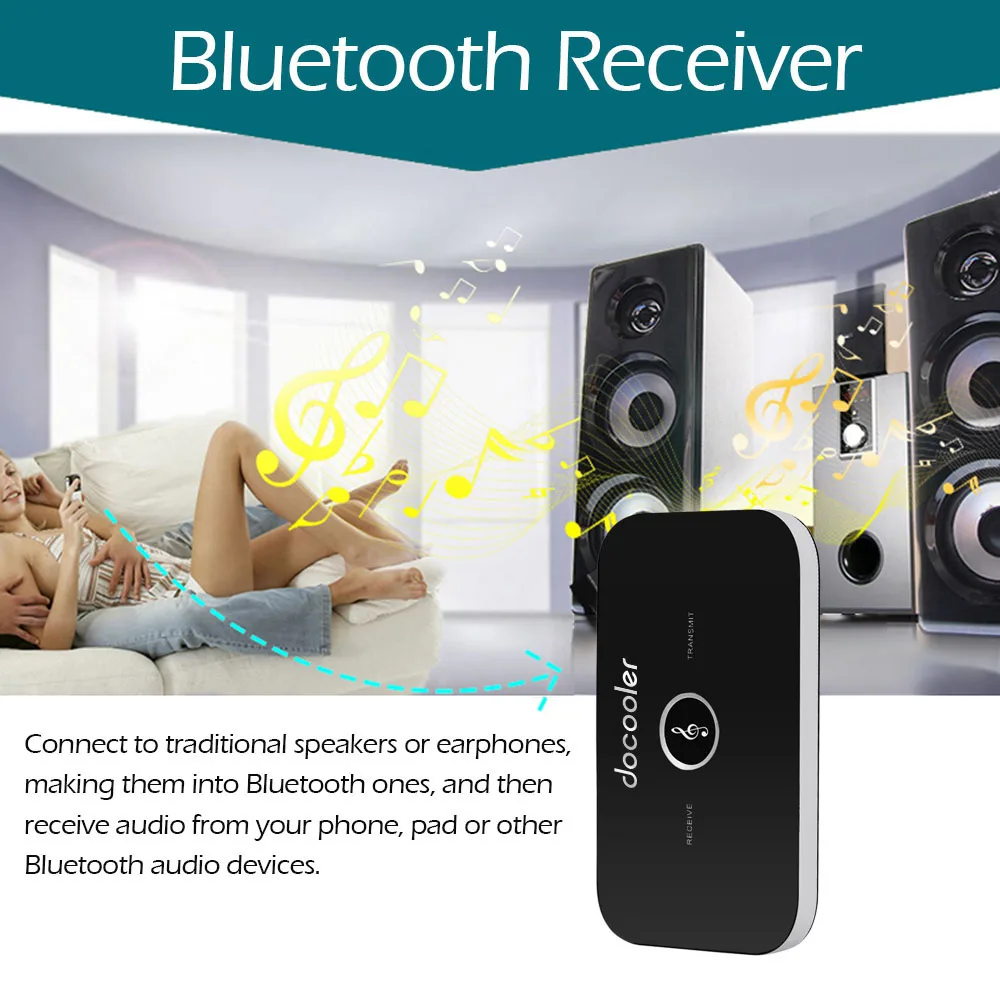 B6 2 в 1 Bluetooth 4 передатчик и приемник беспроводной A2DP аудио адаптер Aux 3 5 мм плеер для