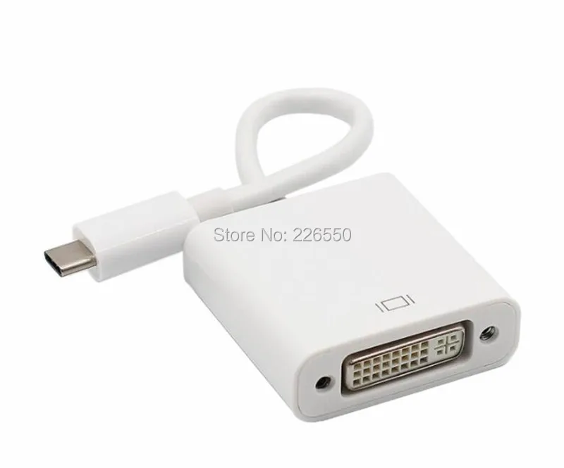 Адаптер с разъемом для монитора переходник USB 3 1 Type C Male DVI Female 1080P Mac и Macbook новое