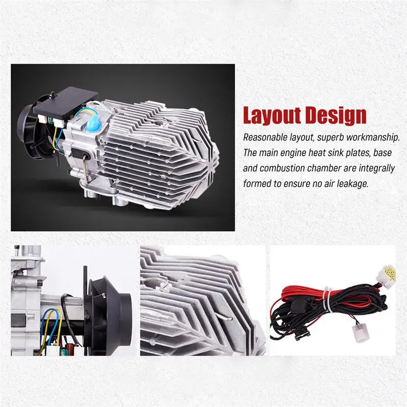 5KW 12V / 24V с четырьмя отверстиями Дизельный подогреватель воздуха обновления ЖК