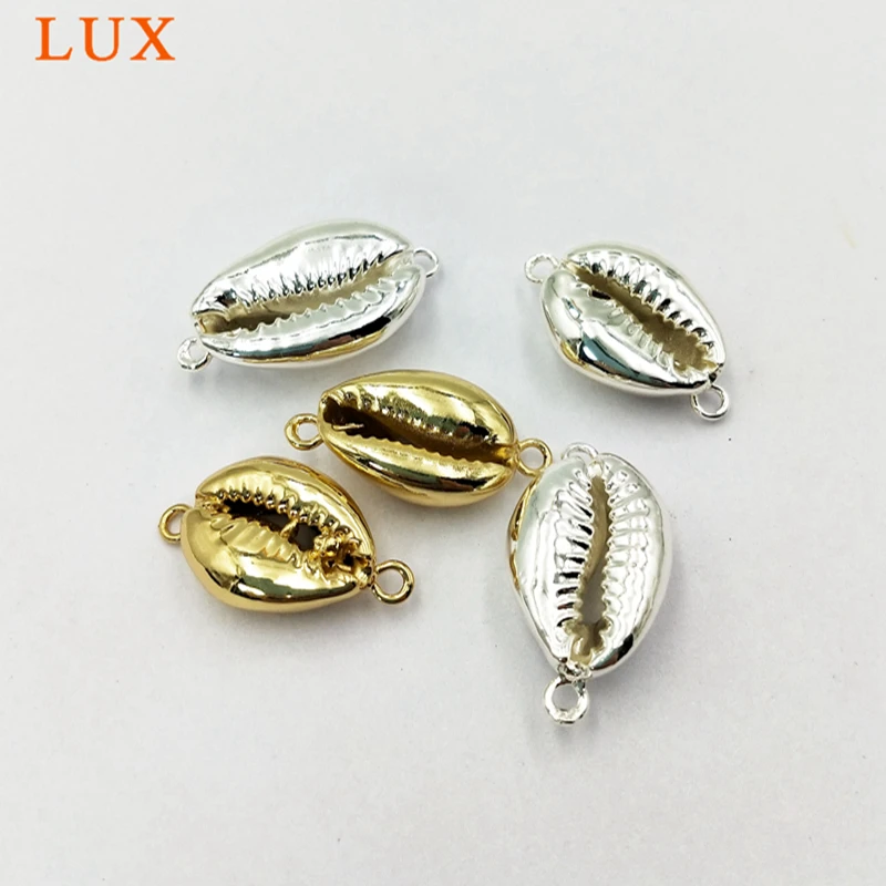 Оптовая продажа полностью позолоченный соединитель Cowrie Shell морской корпус