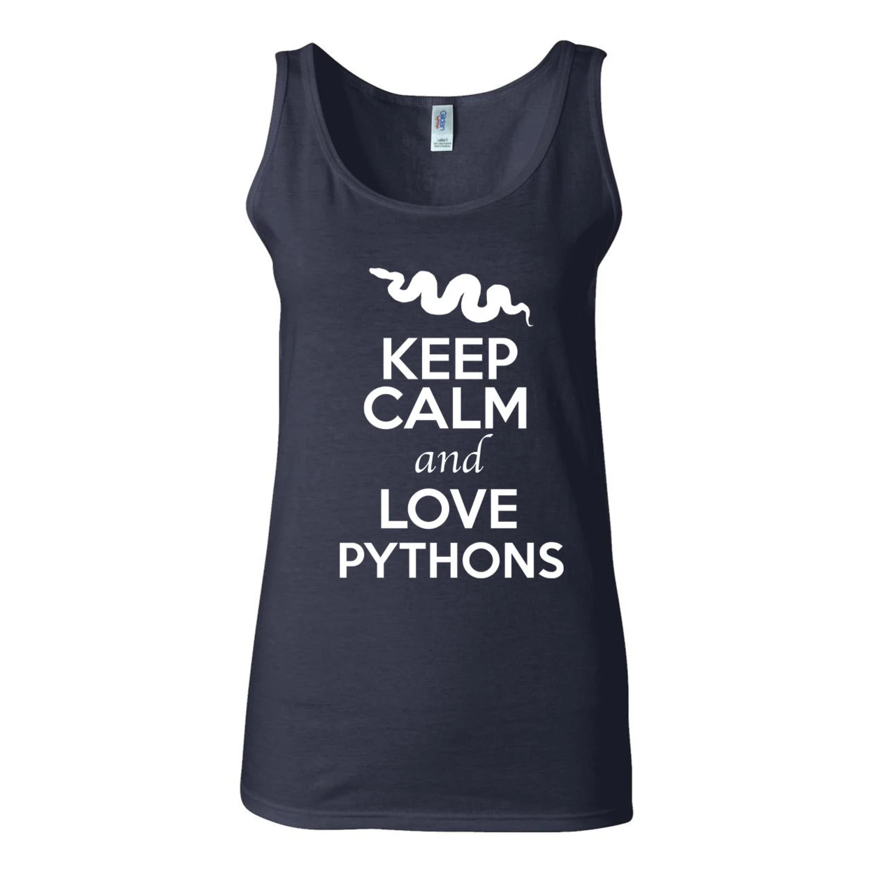 Детские топы без рукавов с принтом животных Keep Calm And Love Pythons 2377|Футболки| |