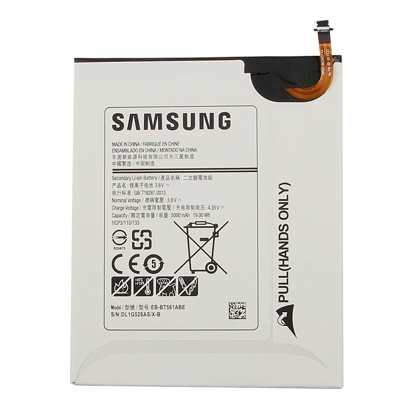 Оригинальный аккумулятор Samsung высокого качества для GALAXY Tab E T560 T561 EB BT561ABE 5000