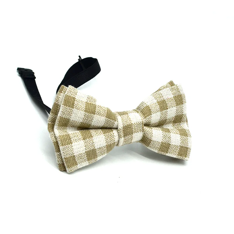 Фото Дикий маленький джентльмен клетчатый галстук бабочка для мальчиков и девочек