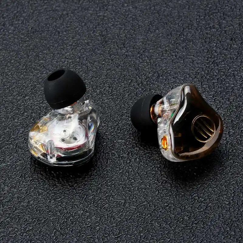 BGVP DS1 DIY 1 пара гибридных наушников 2BA + 1DD в ухо HiFi наушники с памятью пены