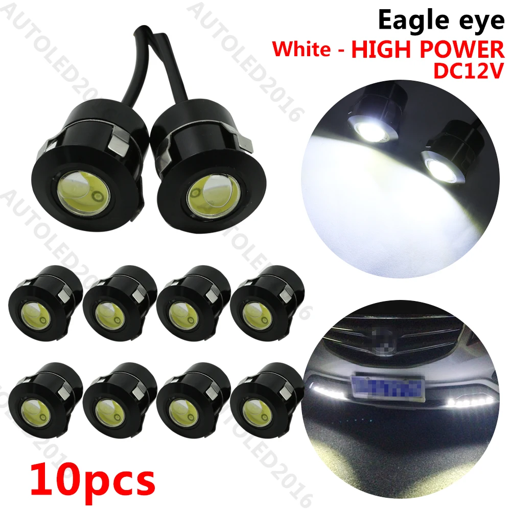 

10pcs Reverse Sensor Laser Eagle Eye 12V 7W DRL LED Auto Car Fog Lamp Daytime Running Lights for Toyota Renault Opel BMW LADA