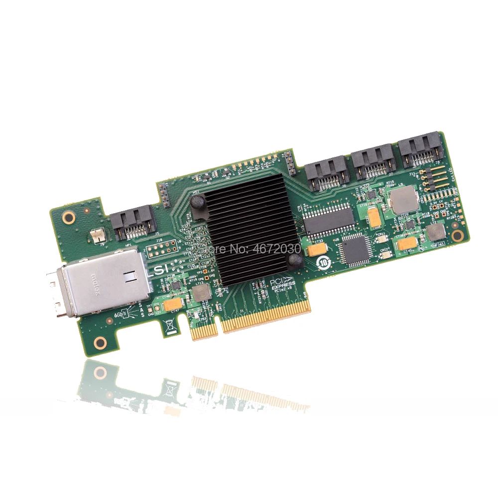 Avago LSI00192 9212 4i4e SGL 6 ГБ/сек. SATA/SAS HBA 4x int. + ext. Порты JBOD SATAX4 SFF8087 PCI E 2 0 X8 карта