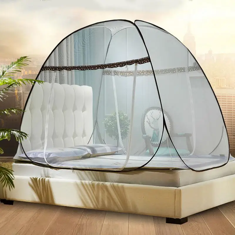 Волшебный всплывающий тент для кроватей с противомоскитной сеткой складной