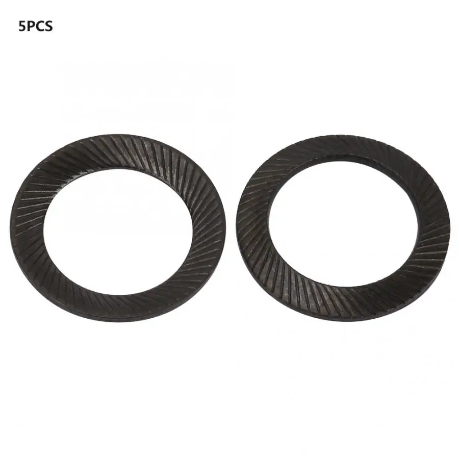 Резиновое кольцо 5 шт стальной ребристый замок шайба разделительные шайбы