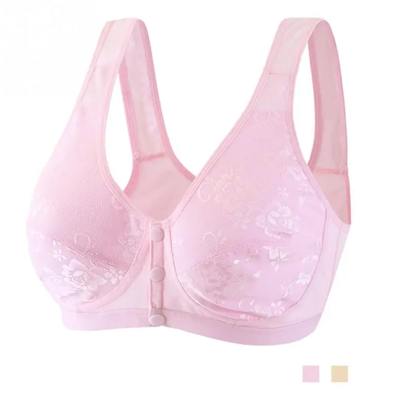 Женское нижнее белье размера плюс хлопковое тонкое с передней застежкой