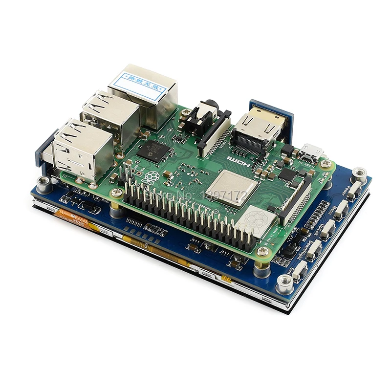 Raspberry Pi 4 3 дюйма ЖК IPS 800x480 USB емкостный сенсорный экран для 4B 3B + 2B Мульти мини