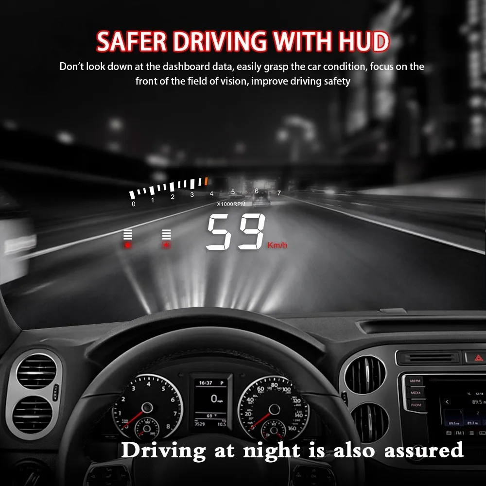Китай Самый дешевый X5 Hud OBD2 автомобиль OBD дисплей скорость транспортного средства