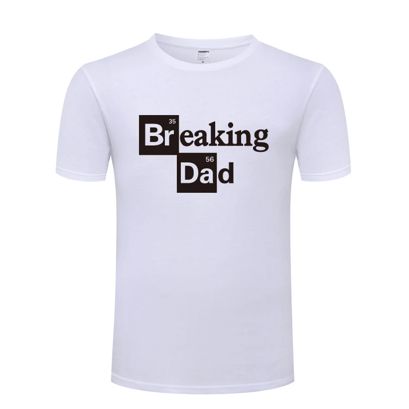 Мужская футболка с круглым вырезом Breaking Bad Dad хлопковая Повседневная коротким