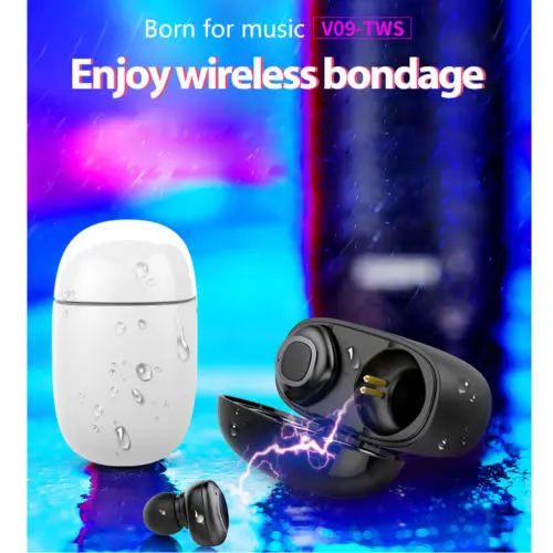 Wireless Earbud TWS Mini True Bluetooth 4.2 Stereo Earphone Bass In-Ear Headset | Электроника