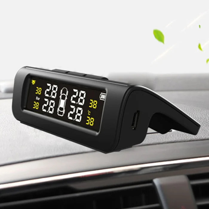 Zeepin TPMS 4 датчика для автомобиля в режиме реального времени солнечной энергии