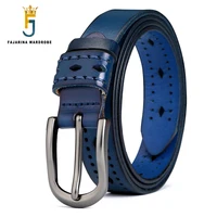 fajarina new design quality cowhide ladies 100 cow skin leather female hollowed belt retro styles belts for women n17fj732