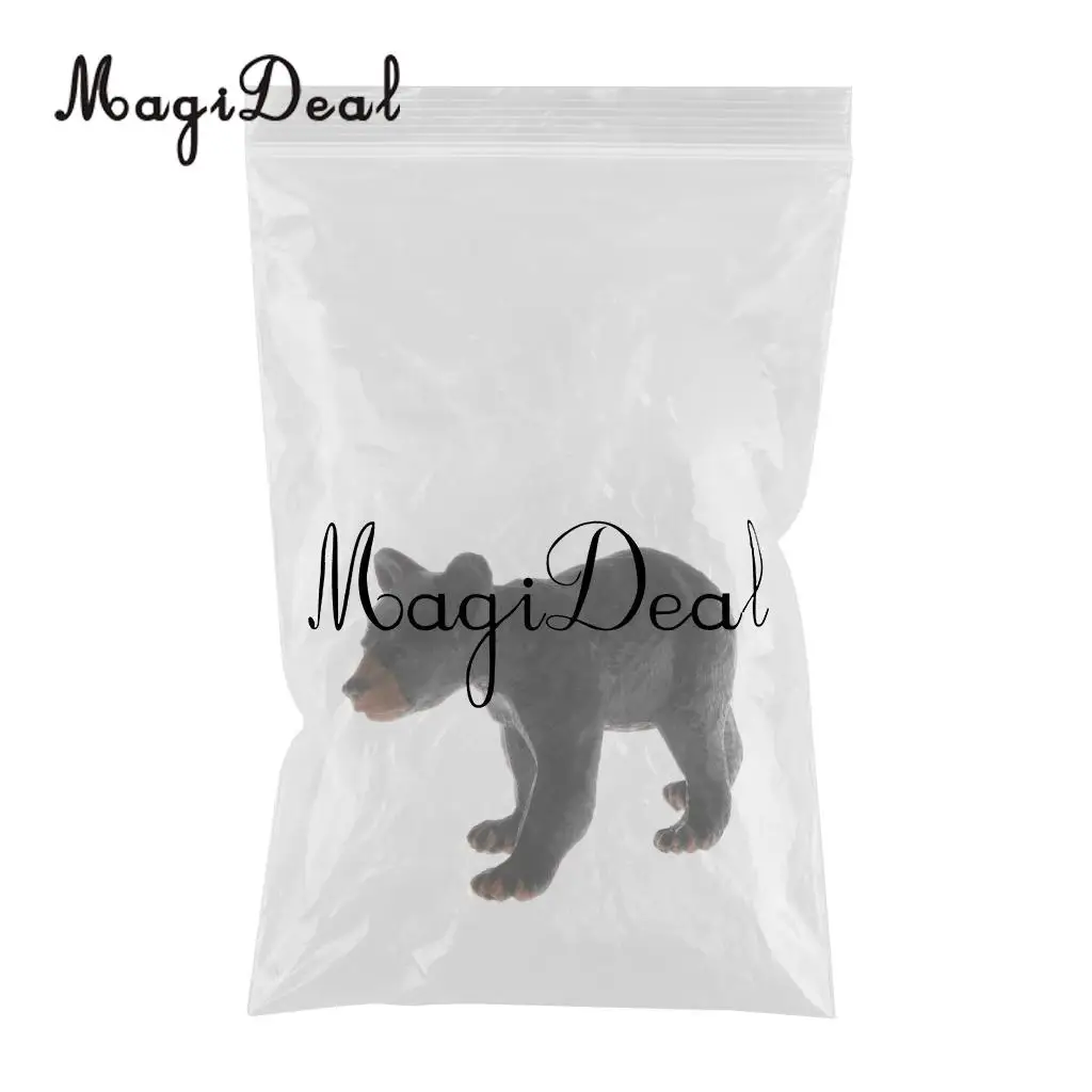MagiDeal Пластик животных модель черный фигурка медведя бонсай Статуэтка полка