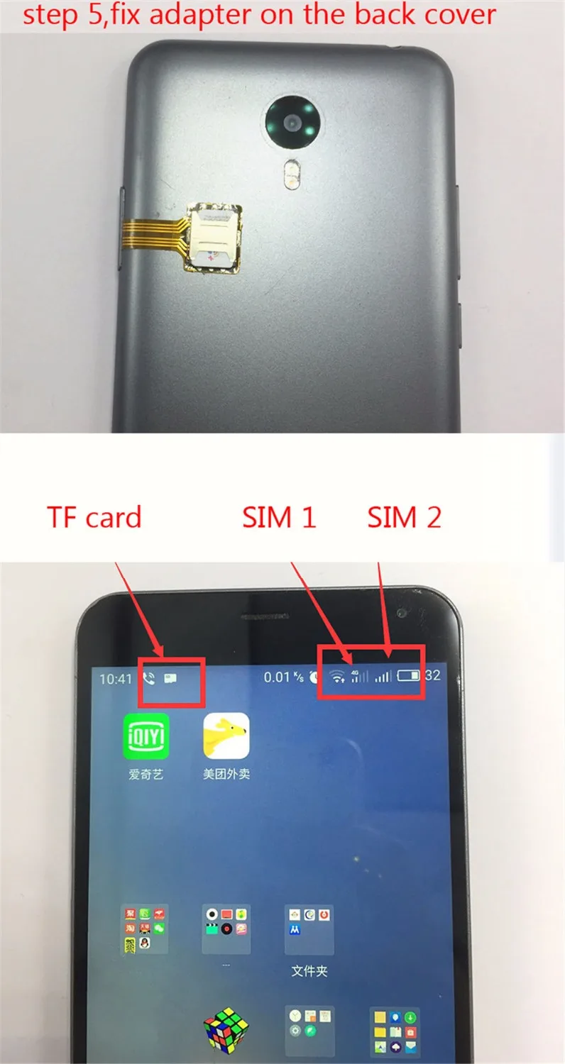 Factory Micro SIM Card Hybrid Double Dual SD Adapter for Android Extender 2 For XIAOMI REDMI NOTE 3 4 3s | Мобильные телефоны и