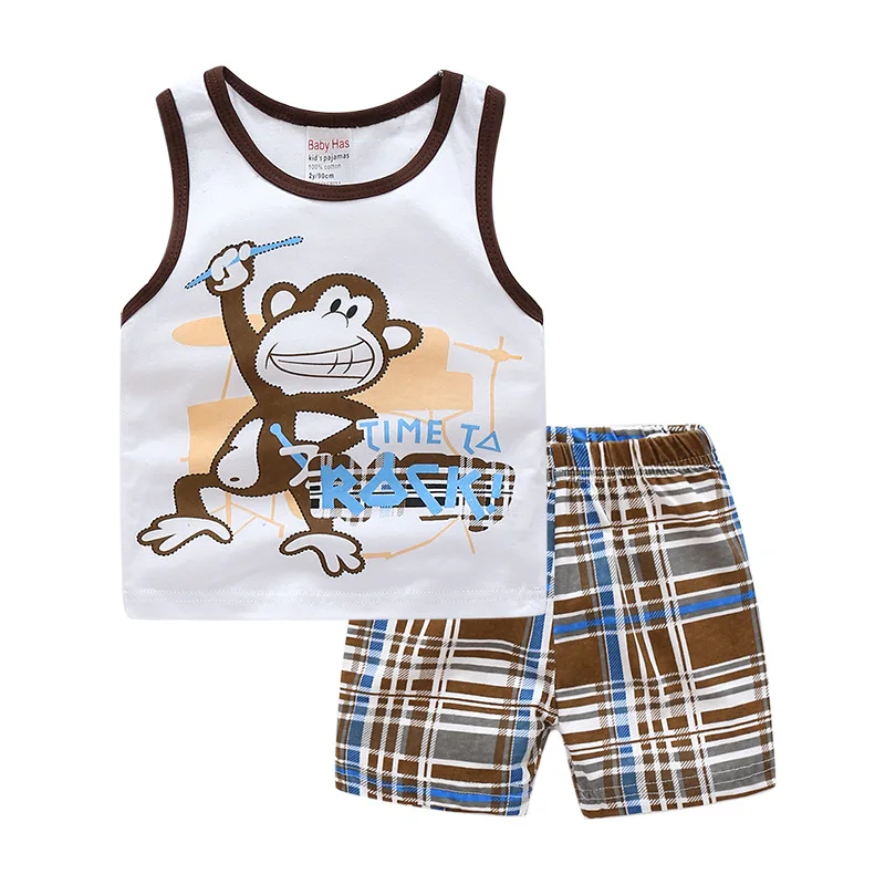 Комплект одежды для мальчиков летний спортивный костюм 2019 | Детская одежда и