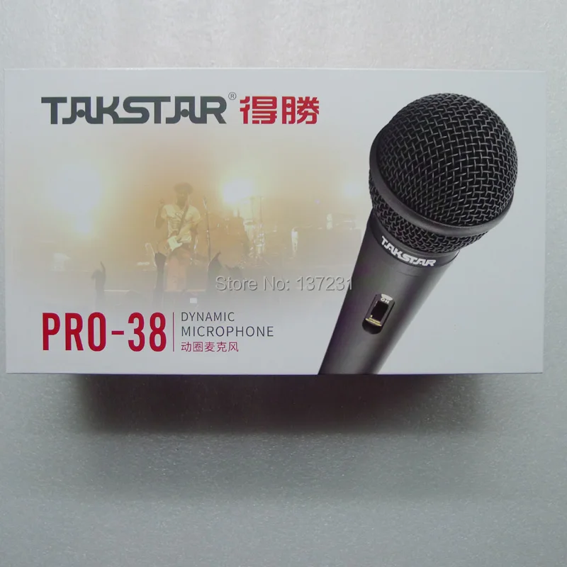 Takstar PRO 38 микрофон для караоке профессиональные проводные динамические микрофоны
