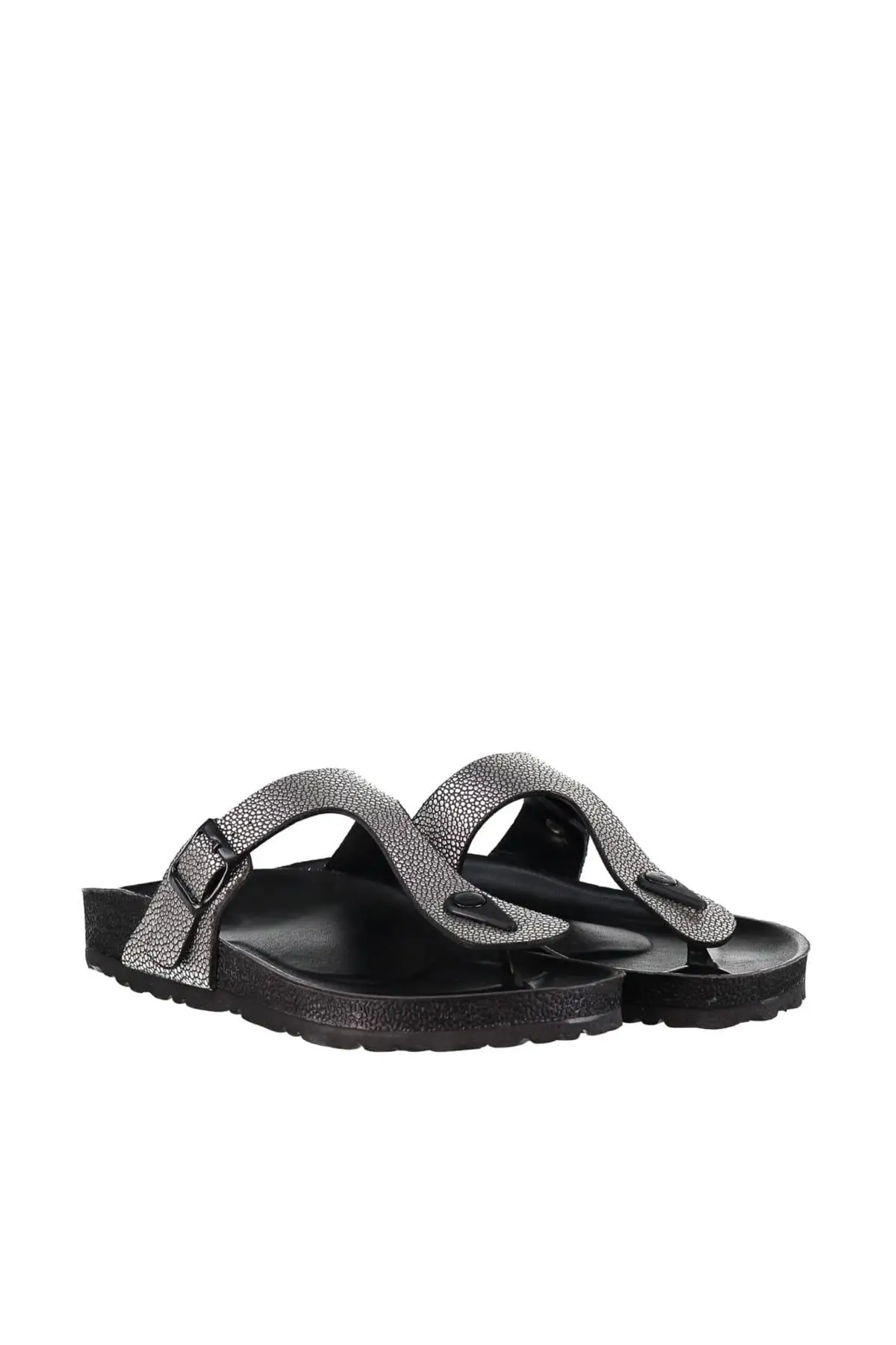Trendyol серебристые металлические женские тапочки TAKSS19OZ0013|Тапочки| |