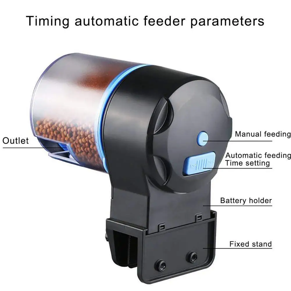 Adeeing Intelligent Timing Automatic Fish Feeder Food Dispenser For Tank Aquarium | Дом и сад
