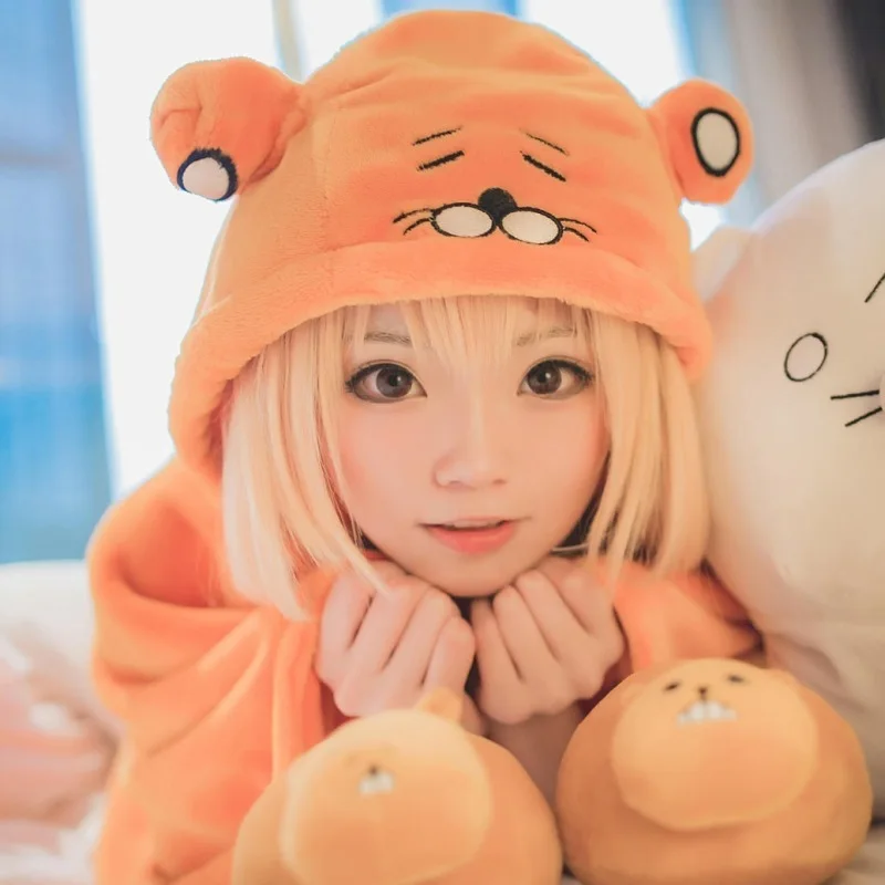 Himouto умару чан косплей костюм женский плащ одеяло мягкие фланели мультяшные
