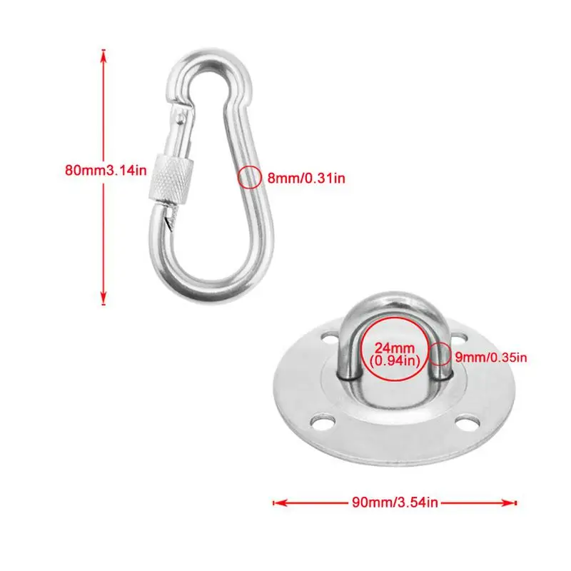 Настенный кронштейн накладные кольца для йоги Висячие пластины гамак песочные