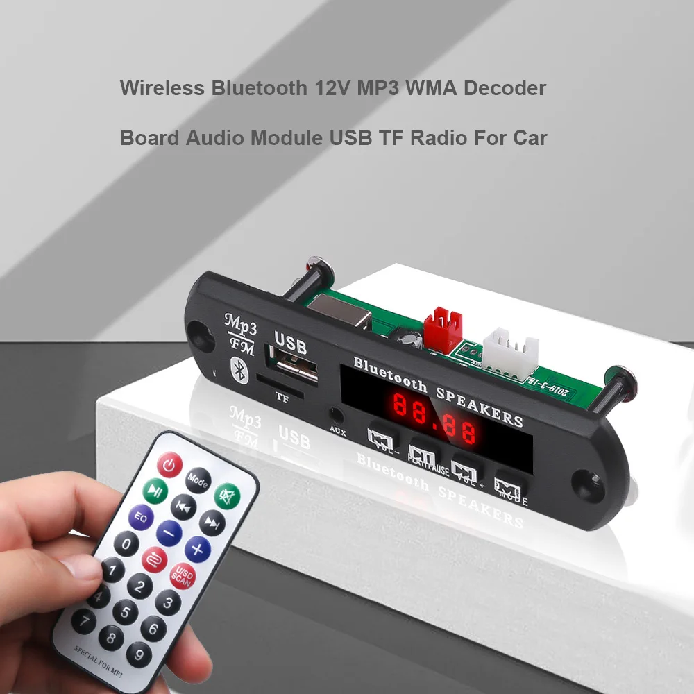 Плата Bluetooth KEBIDU MP3 WMA с пультом дистанционного управления плеер поддержкой