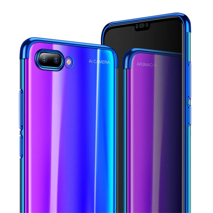 Тонкий Силиконовый ТПУ чехол для Huawei Y5 Y6 Y7 Prime 2018 Y9 2019 Гибридный Мобильный телефон