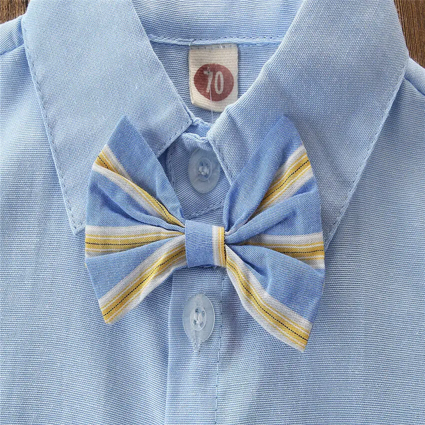 Комплект из 2 предметов для маленьких мальчиков рубашка с коротким рукавом и