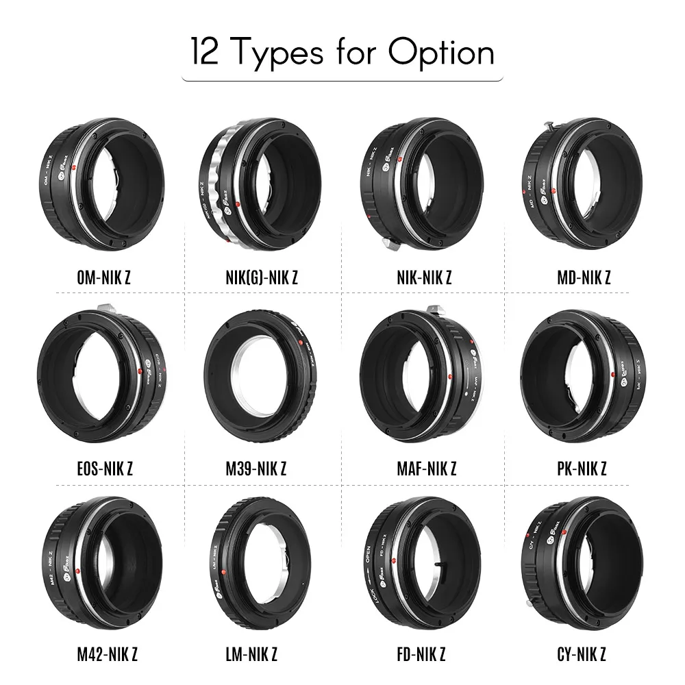 Кольцо-адаптер для объектива Fikaz высокоточное крепление PK/OM/Nikon Z-Mount