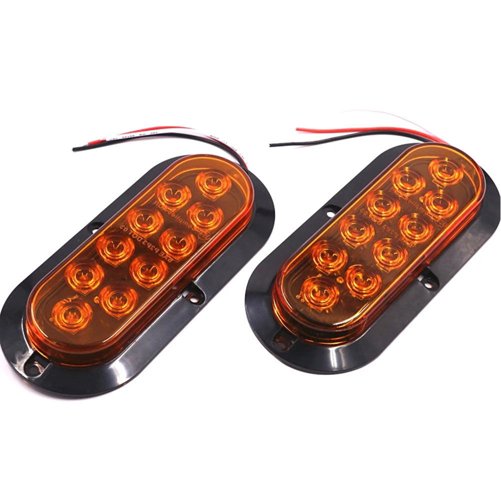 10LED предупреждающие боковые тормоза для задних фонарей грузовика|Световая