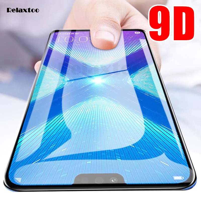 Изогнутое стекло 9D для huawei honor 8x полное покрытие закаленное защитное на hono 8x8 x x8