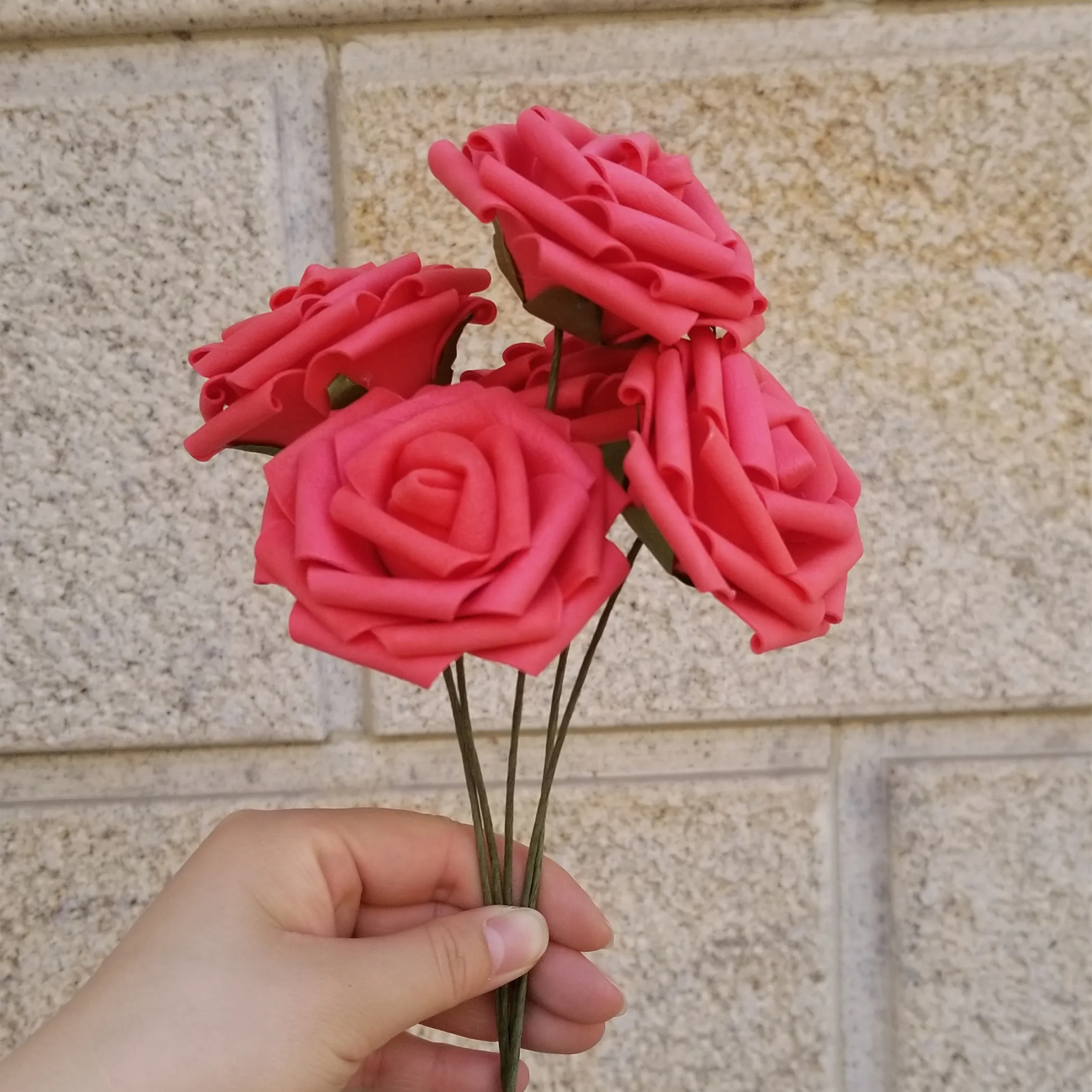 1 шт. диаметр 8 см большие пенные розы искусственные цветы для свадебного