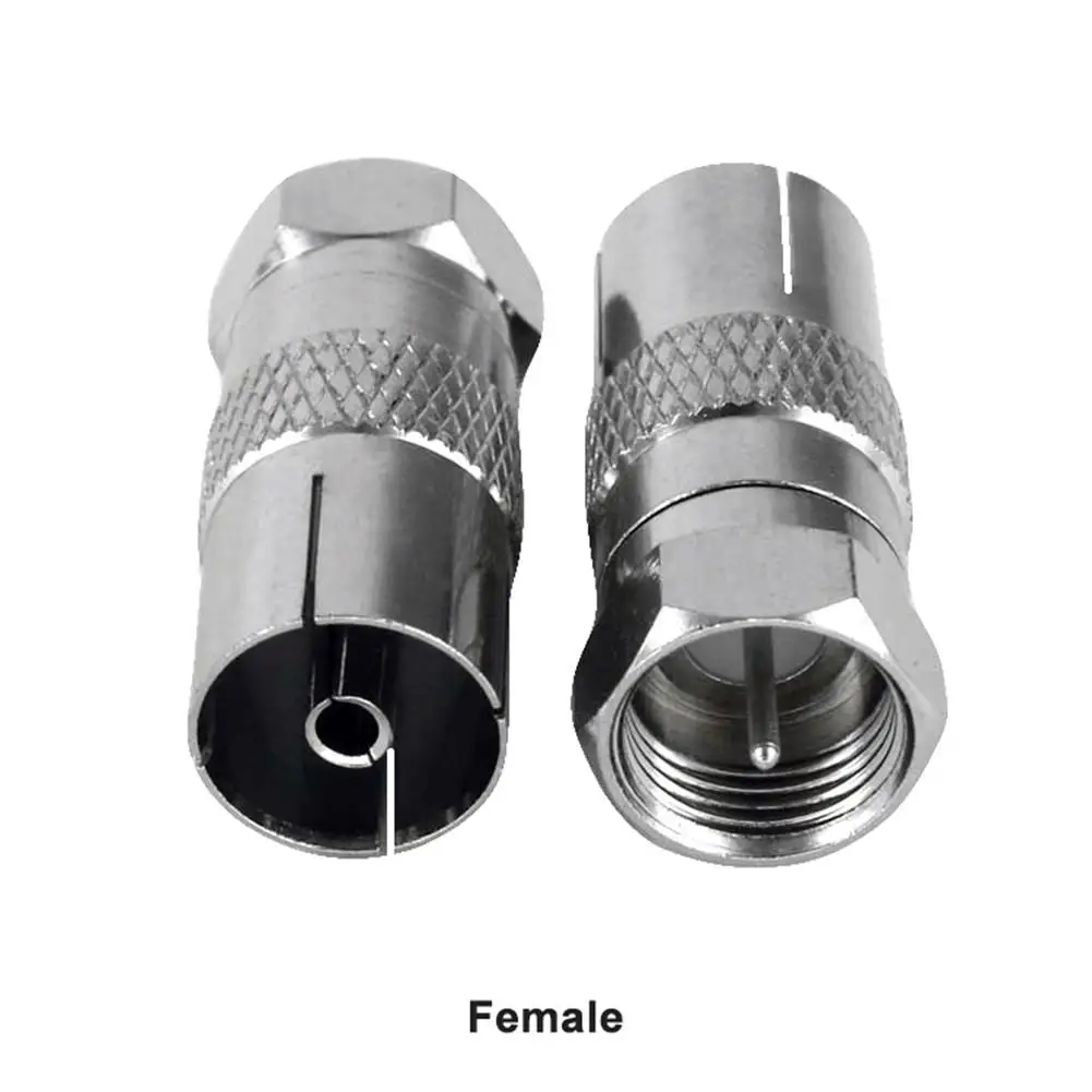 Антенный штекер F типа для коаксиального радиочастотного антенного штекера 1x