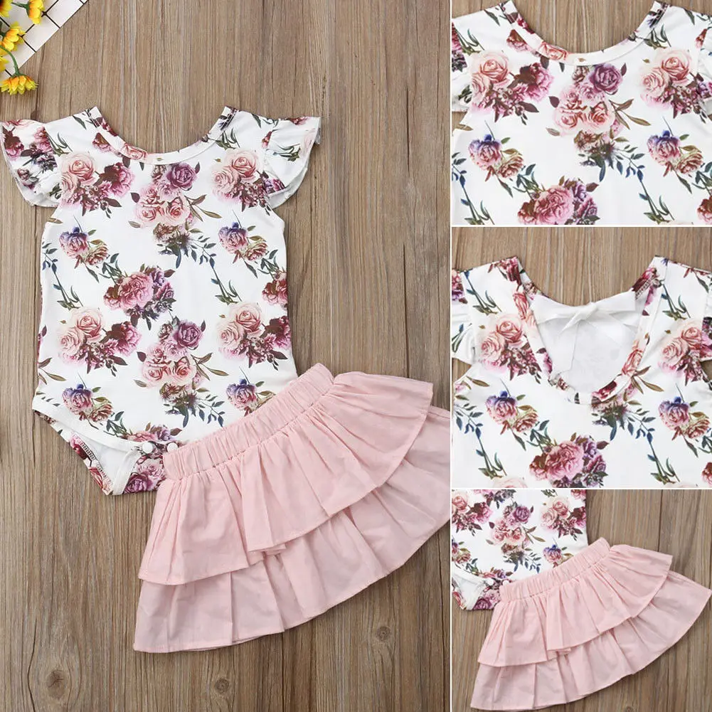 2019 Emmababy Новинка для новорожденных Одежда маленьких девочек одежда Цветочный