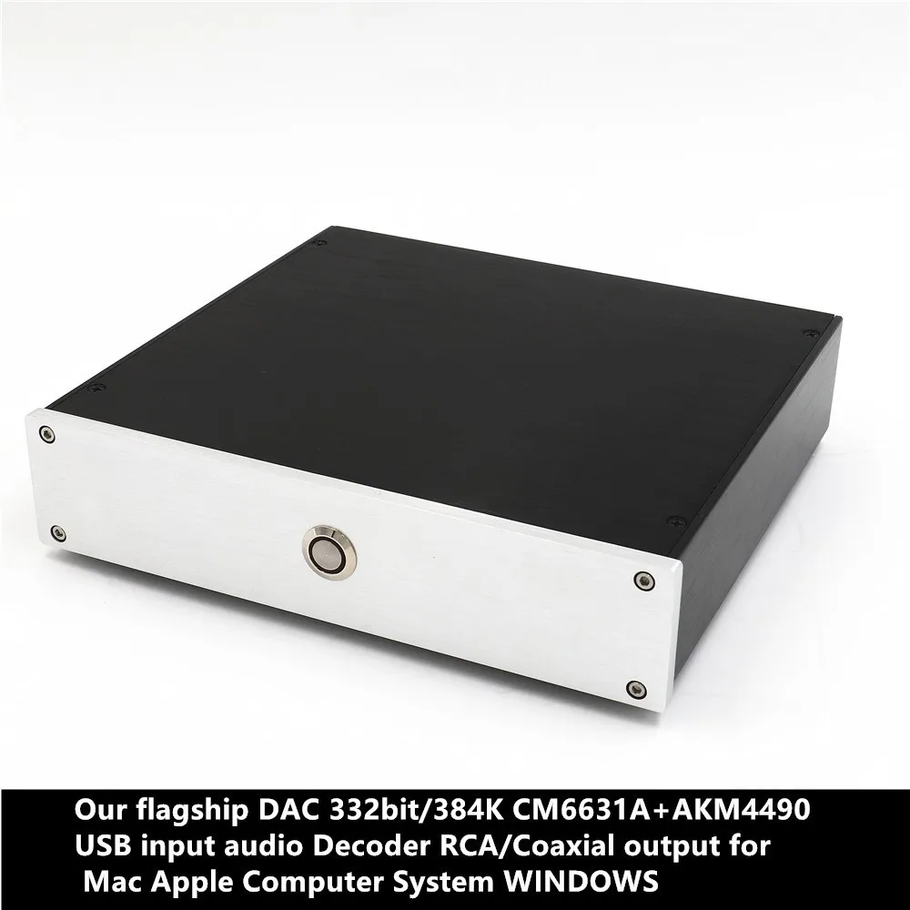 

Наш флагманский ЦАП 332bit/384K CM6631A + AKM4490 USB вход аудио декодер RCA/коаксиальный выход для Mac Apple компьютерная система WINDOWS