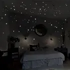 Новинка 2019, наклейки стена детской комнаты, украшения для спальни, наклейки со звездами светится в темноте, наклейки стена детской комнаты
