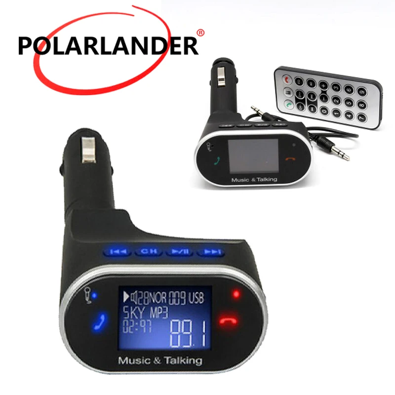 Новинка Bluetooth гарнитура CarKit FM передатчик MP3 плеер Автомобильный комплект