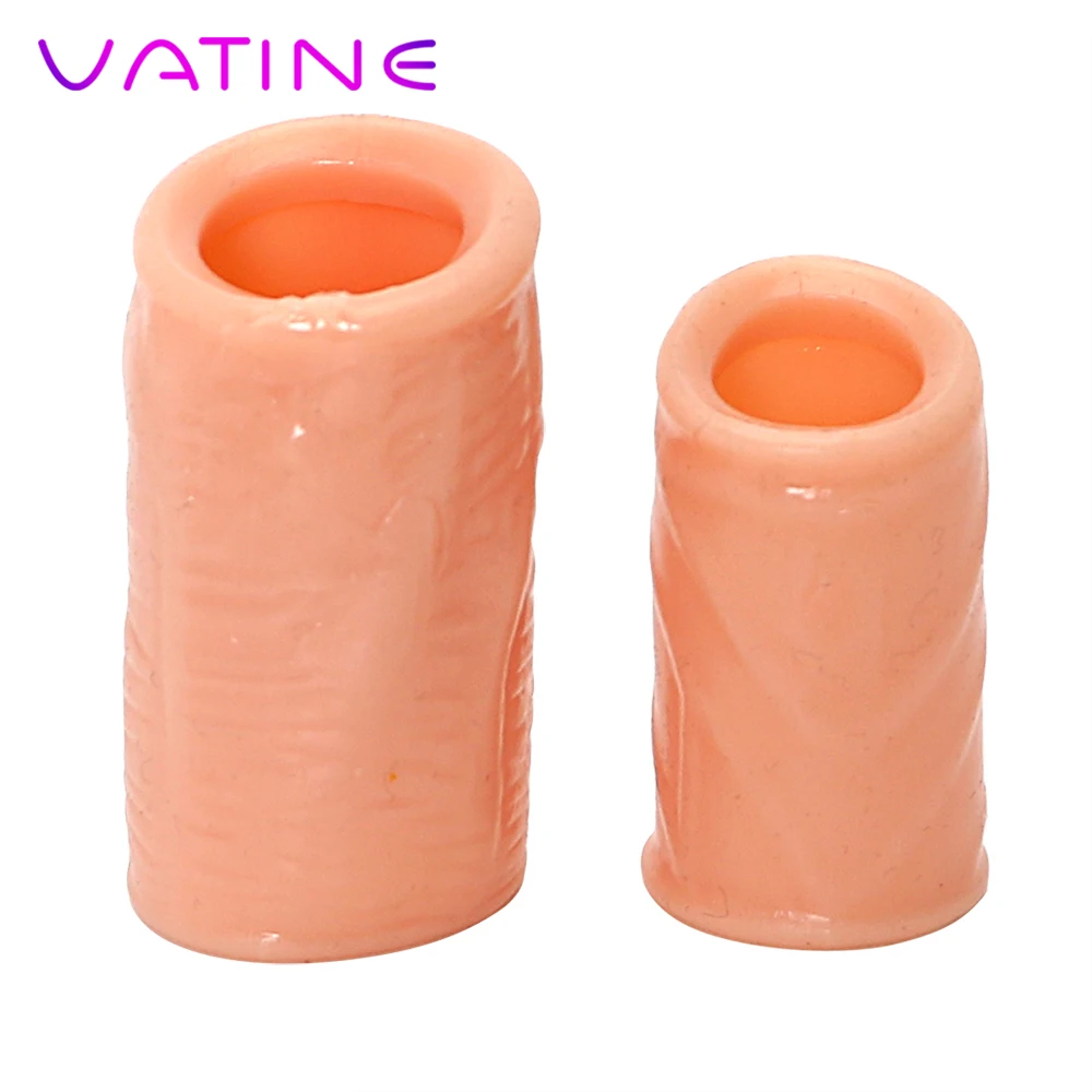 Кольцо на пенис VATINE 2 шт. кольца с искривлением Foreskin взрослые секс игрушки для
