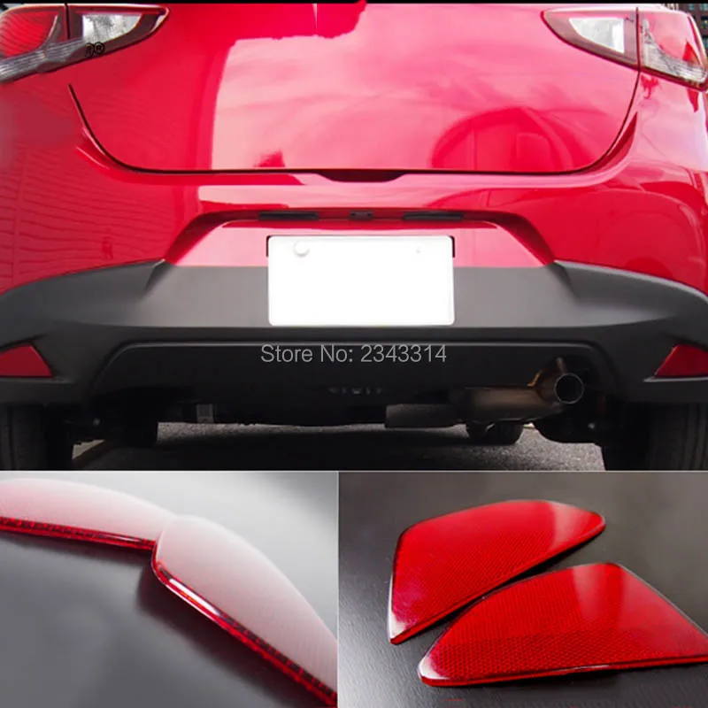 Для Mazda 2 Demio 2016 2017 2018 ABS лампа заднего противотуманного фонаря бампер век бровь