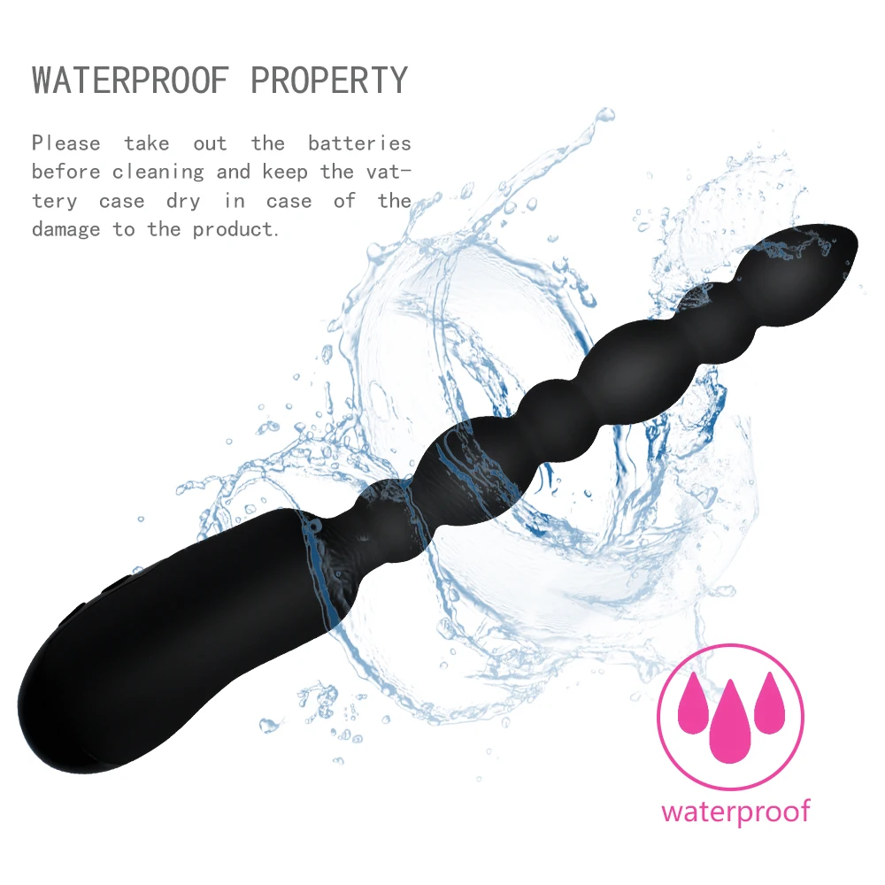 Силиконовый длинный Анальный вибратор Анальная пробка фаллоимитатор массажер