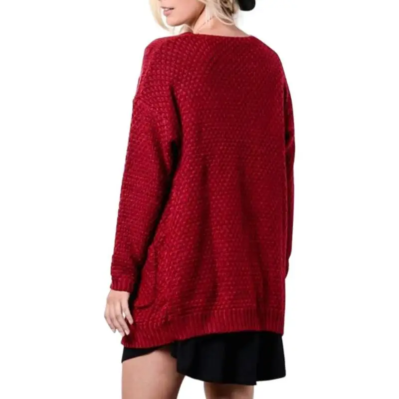 2018 Autumn Winter Fashion Women Long Sleeve loose Casual Knitted Sweater Streetwear Coat Female Cardigan pull femme |